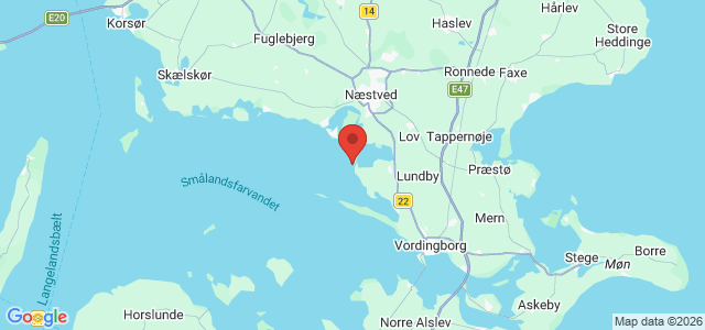 Kort over Dybsø Havn