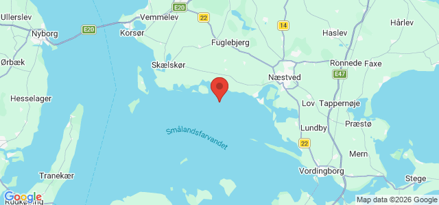 Kort over Glænø