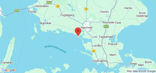 Kort over Karrebæksminde Havn
