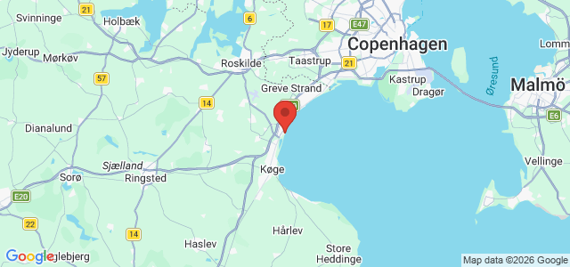 Kort over Jersie Vrag