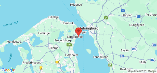 Kort over Kystens Perle,Helsingør