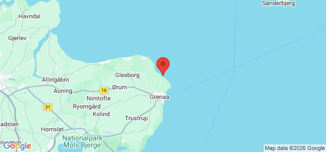 Kort over Sangstrup Klint