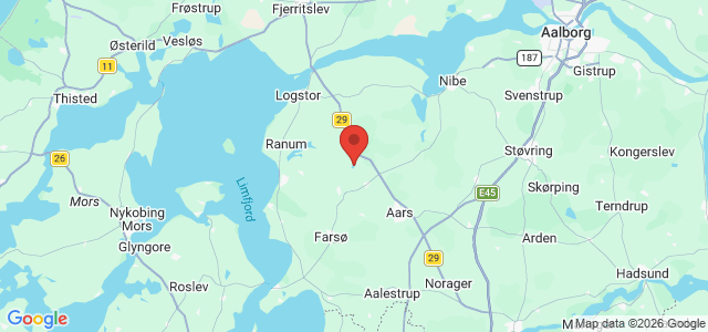 Kort over Sjørup Sø