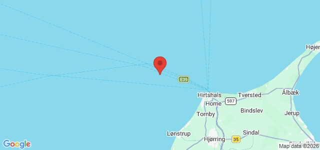 Kort over Sarah Cecilie HG 300