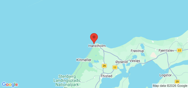 Kort over Vestmolen Hanstholm havn