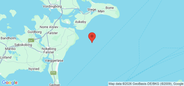 Kort over Johnny M/S