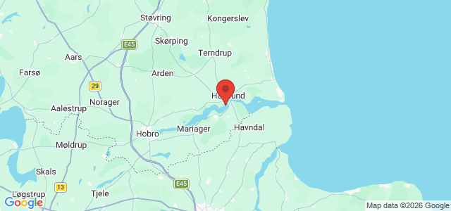 Kort over Sejladshindring. Mariager Fjord