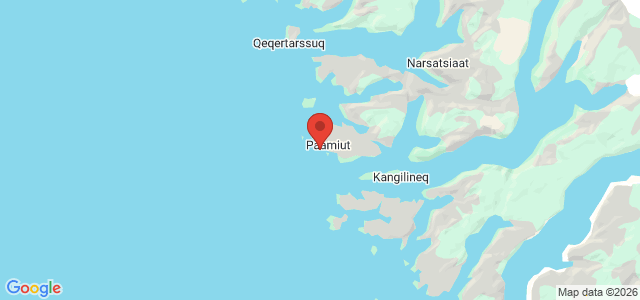 Kort over Trawler. Grønland. Paamiut