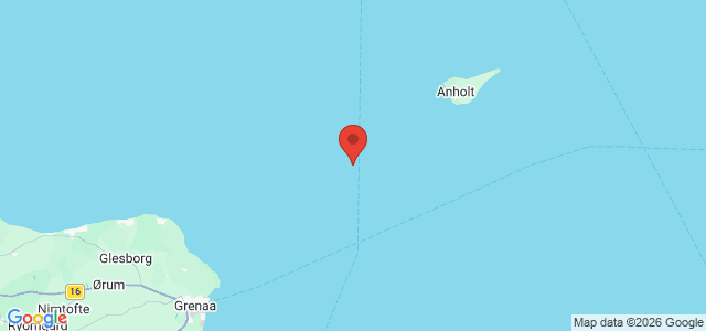 Kort over --Martha. Anholt SW