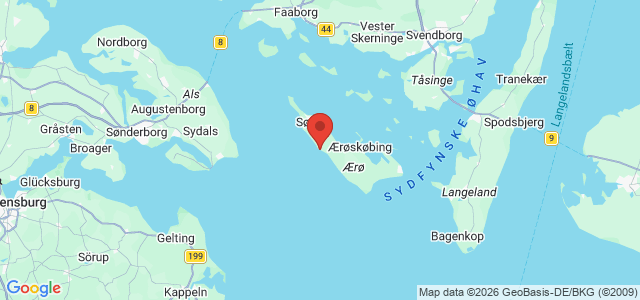 Kort over Mercurius M/S