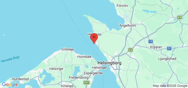 Kort over Dana Hjuldamper