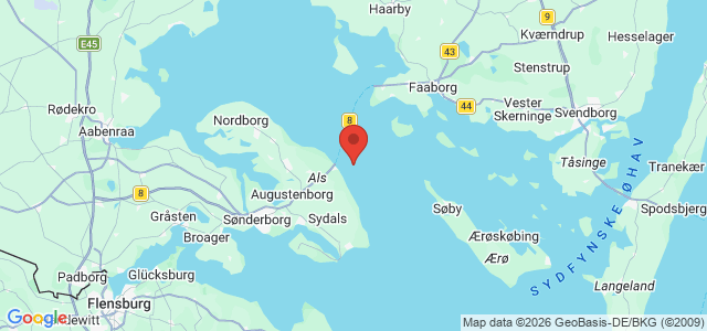 Kort over Gerda SG 143