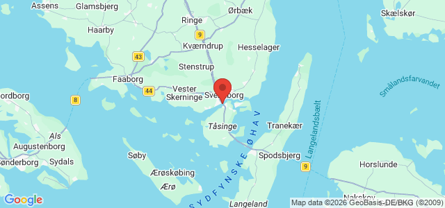 Kort over Svendborgsundbroen