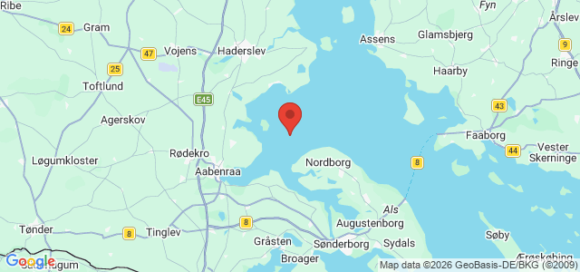 Kort over Agnes M/tjk