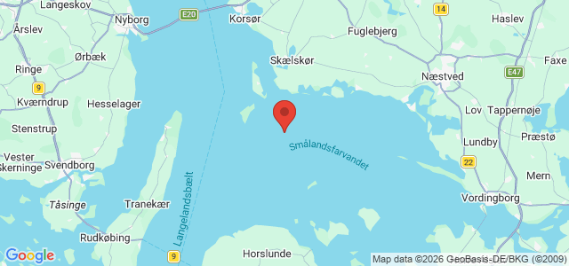 Kort over Skjold M/S