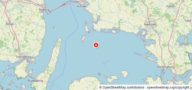 Kort over Skjold M/S