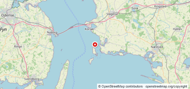 Kort over Egholm (Aggersø Sund)
