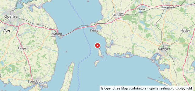 Kort over Agersø