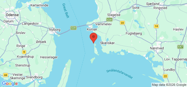 Kort over Agersø