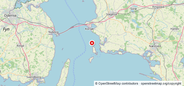 Kort over Agersø