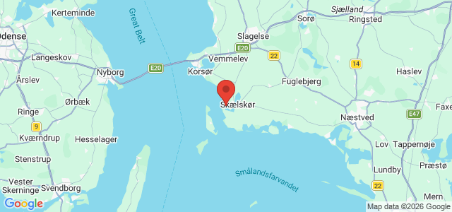 Kort over Skælskør Yderfjord