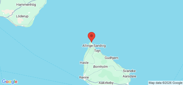 Kort over Sandvig Bugten