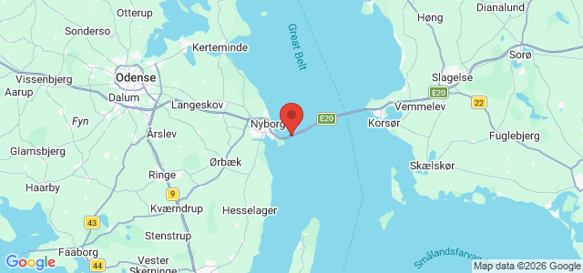 Kort over Bropillerne, Nyborg