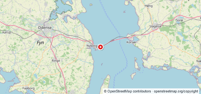 Kort over Bropillerne, Nyborg