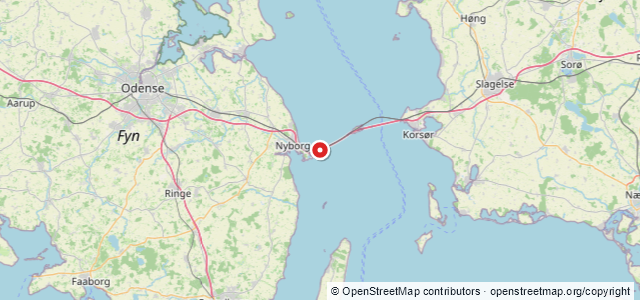 Kort over Bropillerne, Nyborg