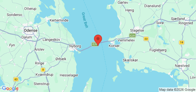 Kort over Minestryger Nr. 1305