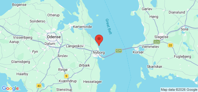 Kort over Regstrup Strand