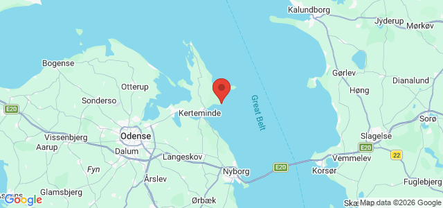 Kort over Stavre, N. for Kerteminde