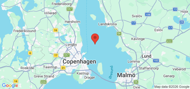 Kort over Tårbæk Rev