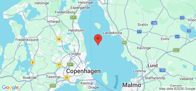 Kort over Tårbæk Rev