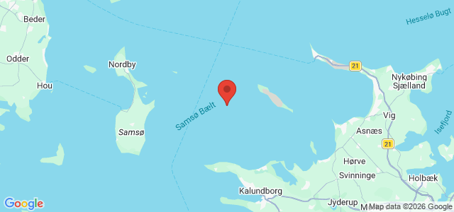 Kort over Hiddensee S/S
