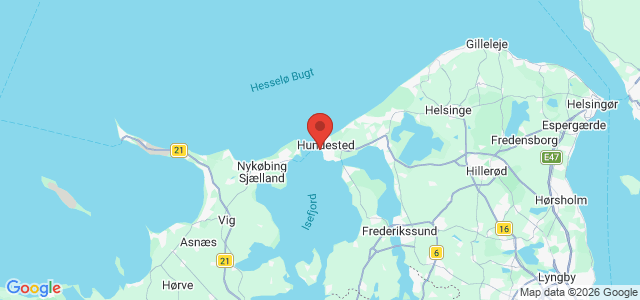 Kort over Hundested Havn