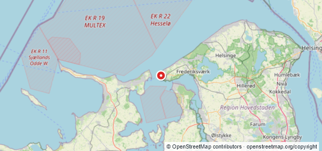 Kort over Hundested Havn