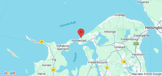 Kort over Kikhavn Hundested