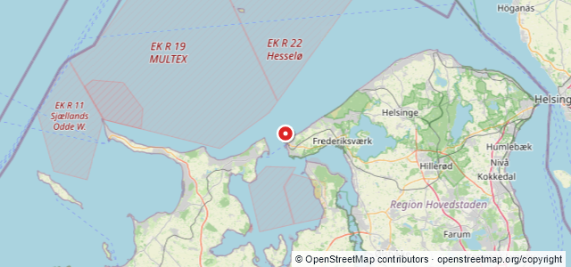 Kort over Spodsbjerg Fyr