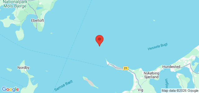 Kort over Fortuna M/S