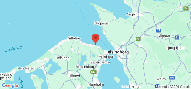 Kort over Hornbæk Strand