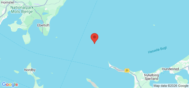 Kort over Regnbuen M/S