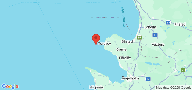 Kort over Hallands Vöderö