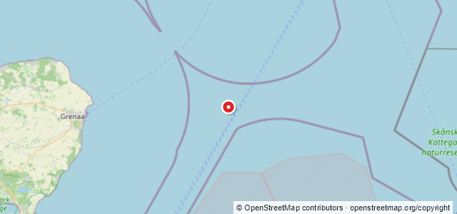 Kort over Selma M/S