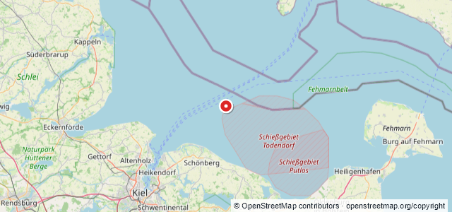 Kort over Hanau S/S