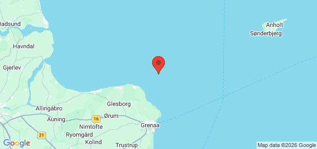 Kort over Hunte M/S