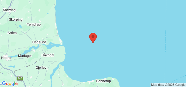 Kort over Tove M/S