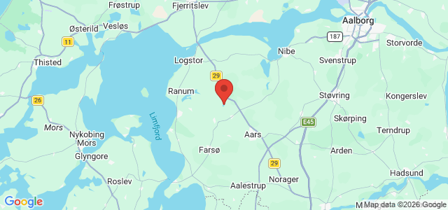 Kort over Sjørup Sø
