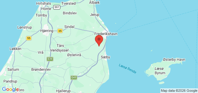Kort over Jylland