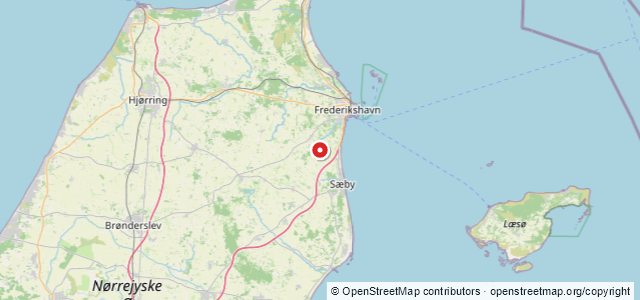 Kort over Jylland